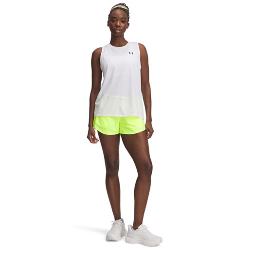 Damskie spodenki treningowe Under Armour Tech Play Up Shorts - zielone ze sklepu Sportstylestory.com w kategorii Szorty - zdjęcie 179507111