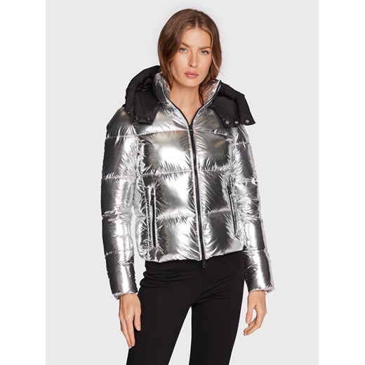 RefrigiWear Kurtka zimowa Maggy W12500 NY0188 Srebrny Slim Fit ze sklepu MODIVO w kategorii Kurtki damskie - zdjęcie 182682954