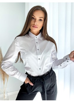 klasyczna elegancka koszula kelnerska malavi kolor biały ze sklepu STYLOWO w kategorii Koszule damskie - zdjęcie 145010161
