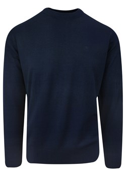 Półgolf Granatowy, Wysoki Okrągły Dekolt, Wełniany, Elegancki, Męski -Pako Jeans SWPJNSpolgGR ze sklepu JegoSzafa.pl w kategorii Swetry męskie - zdjęcie 145756093