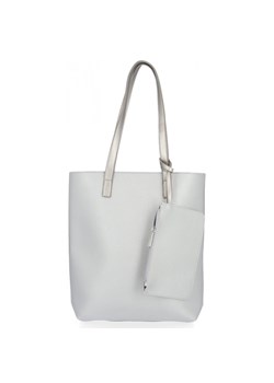 Klasyczna Torebka Damska z etui firmy David Jones Srebrna ze sklepu PaniTorbalska w kategorii Torby Shopper bag - zdjęcie 164722940