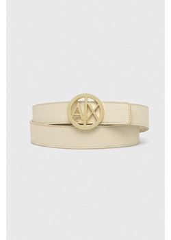 Armani Exchange pasek dwustronny damski kolor beżowy 941118A877 ze sklepu ANSWEAR.com w kategorii Paski damskie - zdjęcie 170143491