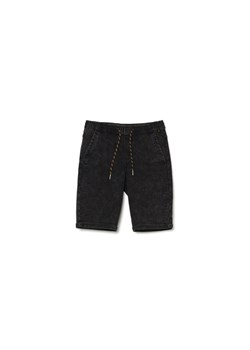 Cropp - Czarne jeansowe szorty jogger - czarny ze sklepu Cropp w kategorii Spodenki męskie - zdjęcie 171000461