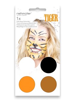 amscan Zestaw do charakteryzacji Aqua &quot;Tiger&quot; w róznych kolorach ze sklepu Limango Polska w kategorii Makijaż - zdjęcie 173906972