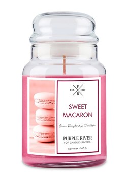 Purple River Świeca zapachowa &quot;Sweet Macaron&quot; - 623 g ze sklepu Limango Polska w kategorii Świece i dyfuzory - zdjęcie 177796124