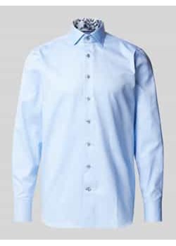 Koszula biznesowa o kroju slim fit z kołnierzykiem typu kent model ‘Savio’ ze sklepu Peek&Cloppenburg  w kategorii Koszule męskie - zdjęcie 177808790