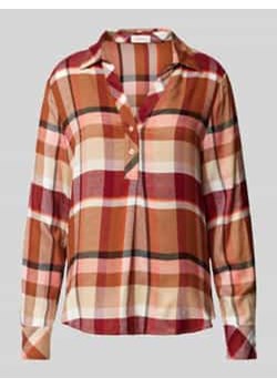 Bluzka o kroju regular fit z mieszanki wiskozy i modalu ze wzorem w kratę ze sklepu Peek&Cloppenburg  w kategorii Koszule damskie - zdjęcie 177811393
