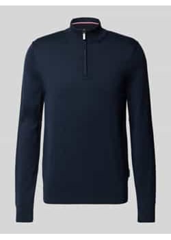 Sweter z dzianiny ze stójką ze sklepu Peek&Cloppenburg  w kategorii Swetry męskie - zdjęcie 177827692