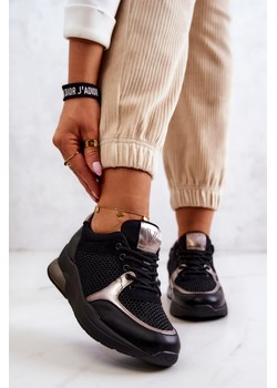 Buty Sportowe Modne Damskie Sneakersy Czarne Danielle ze sklepu ZAZOO w kategorii Listonoszki - zdjęcie 177938221