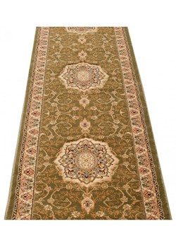 Zielony chodnik w tradycyjny wzór 100x450 cm Powen ze sklepu Edinos.pl w kategorii Dywany - zdjęcie 178072204
