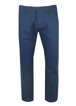 Granatowe, Bawełniane Spodnie Męskie, Chinos - Tomy Walker SPTWKR94116gr ze sklepu JegoSzafa.pl w kategorii Spodnie męskie - zdjęcie 179153373