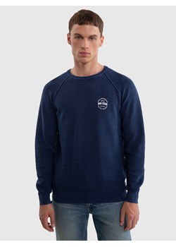 Sweter męski bawełniany granatowy Denis 403 ze sklepu Big Star w kategorii Swetry męskie - zdjęcie 179543381