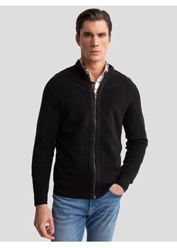 Sweter męski rozpinany ze stójką czarny Tonys 906 ze sklepu Big Star w kategorii Swetry męskie - zdjęcie 179580923