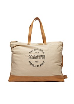 Torba Pepe Jeans Reece Heritage PU300011 Beżowy ze sklepu eobuwie.pl w kategorii Torby podróżne - zdjęcie 182030711