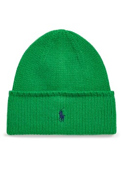 Polo Ralph Lauren Czapka 455954355005 Zielony ze sklepu MODIVO w kategorii Czapki zimowe damskie - zdjęcie 182653763