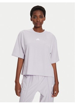 adidas T-Shirt Dance IS0877 Fioletowy Loose Fit ze sklepu MODIVO w kategorii Bluzki damskie - zdjęcie 182698610