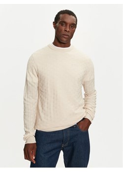 Brave Soul Sweter MK-248BURKE Beżowy Regular Fit ze sklepu MODIVO w kategorii Swetry męskie - zdjęcie 182733032