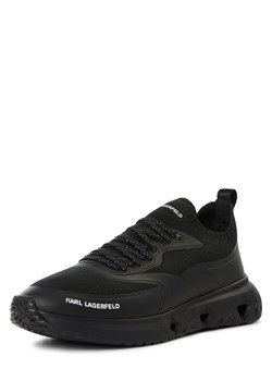 KARL LAGERFELD Męskie buty sportowe - K/KITE RUN Mężczyźni Tekstylia czarny jednolity ze sklepu vangraaf w kategorii Buty sportowe męskie - zdjęcie 183575574