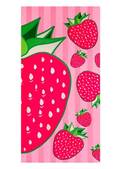 Le Comptoir de la Plage Ręcznik plażowy &quot;Pop-Fraise&quot; w kolorze jasnoróżowo-różowym - 150 x 75 cm ze sklepu Limango Polska w kategorii Ręczniki - zdjęcie 184021270